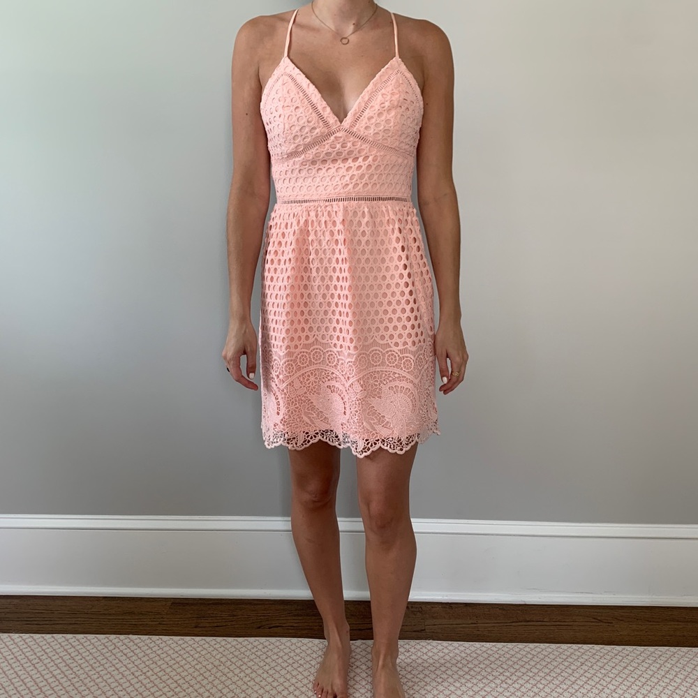 Light Pink Lace Dress